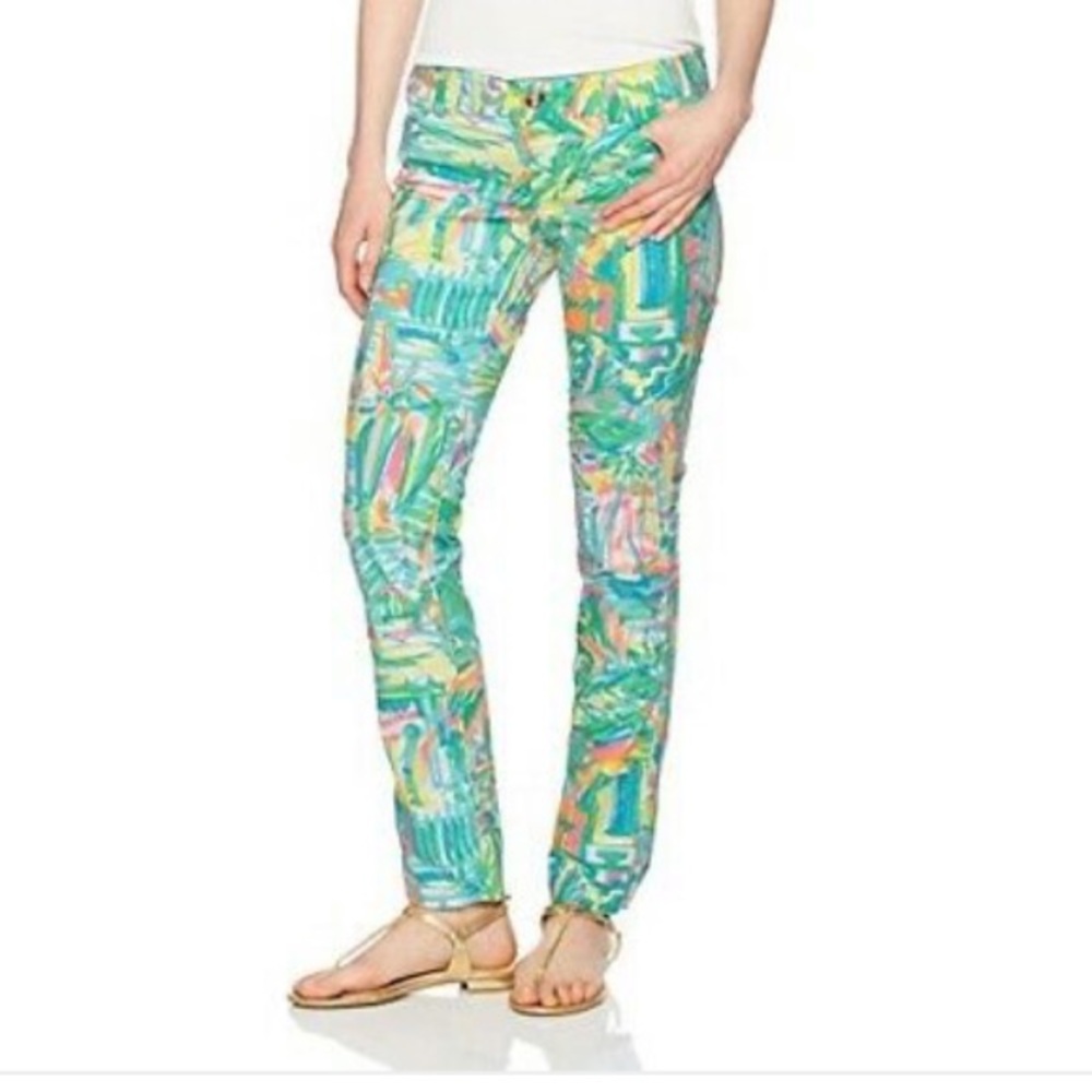 Lilly Pulitzer Sea Salt And Sun Chinos Sz 2